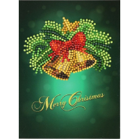 Set van 5 diamond painting kerstkaarten 